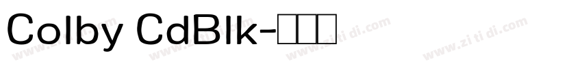 Colby CdBlk字体转换